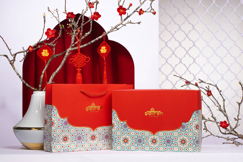 1. Hộp quà Tết Saffron SALAM & Mứt Saffron